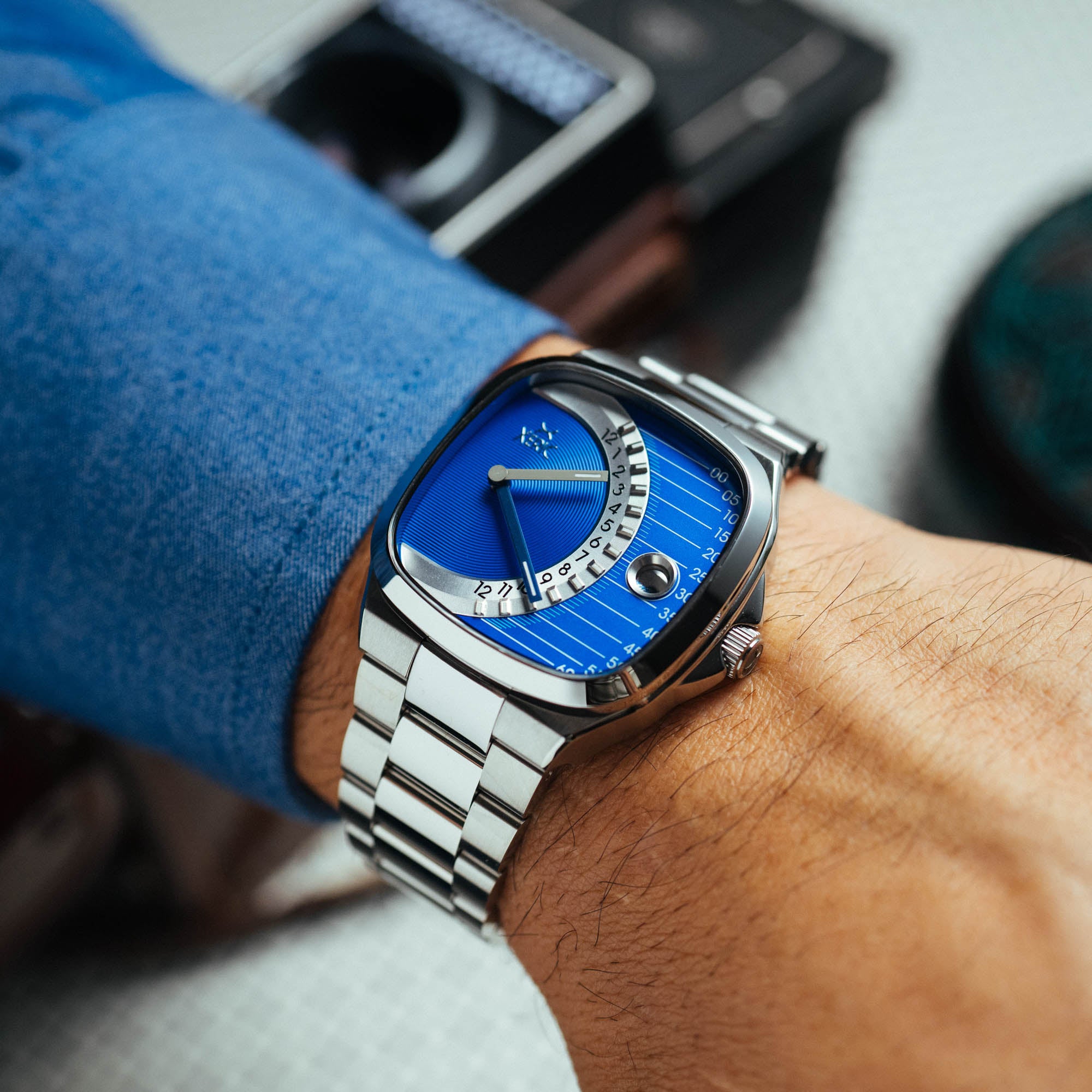 Timeline Retrograde Automatic Blue | Xeric.com – Xeric Watches