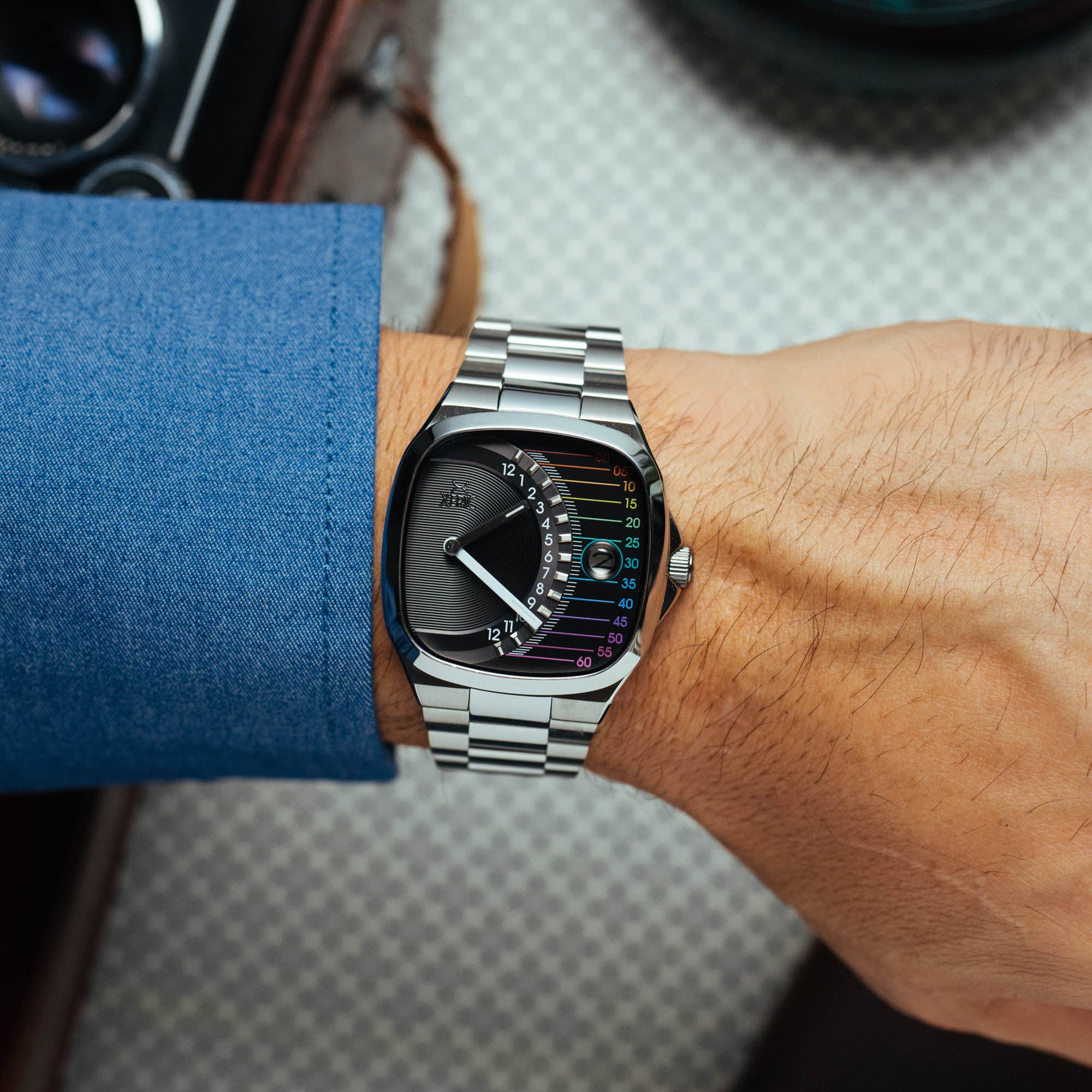 Timeline Retrograde Automatic Prism | Xeric.com – Xeric Watches