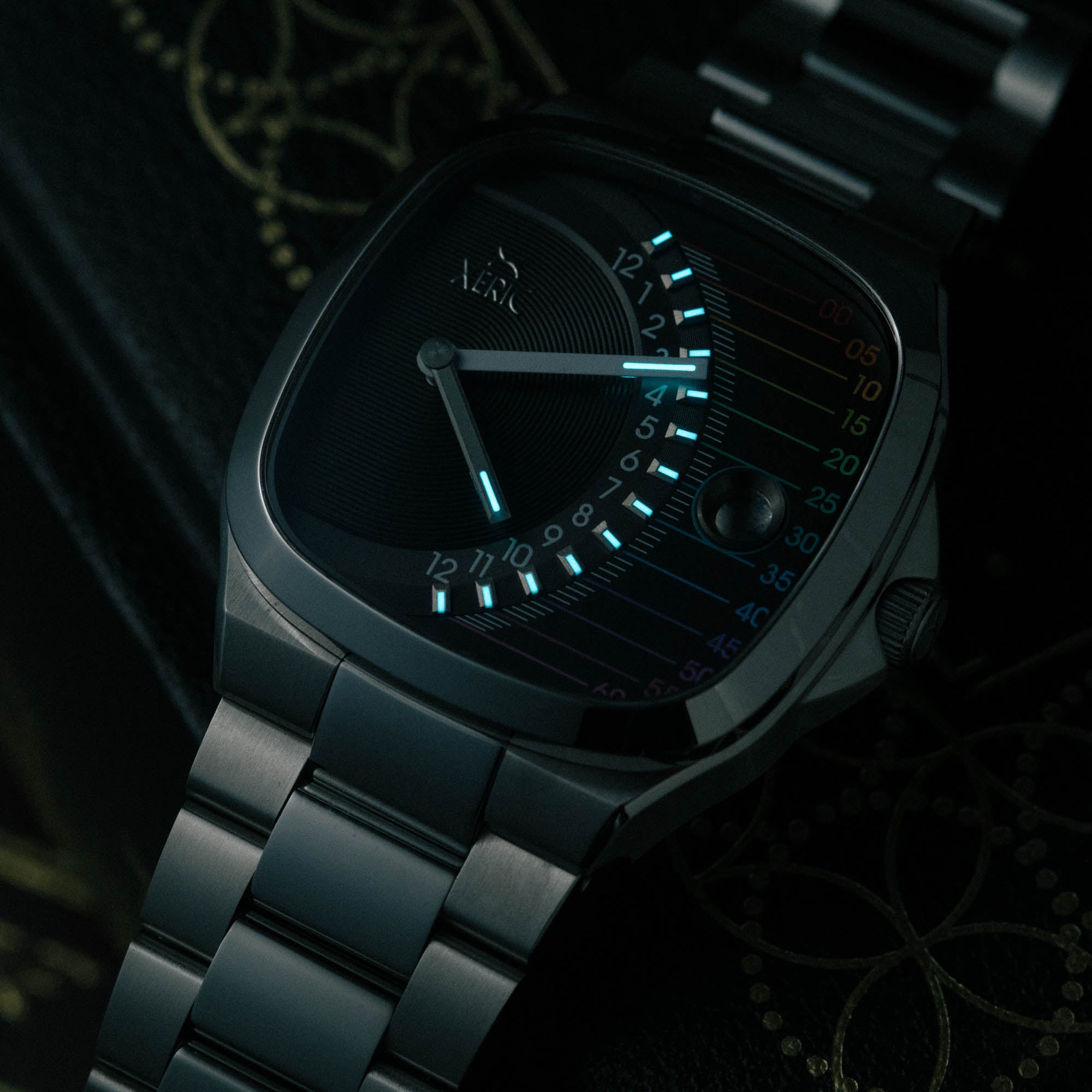 prism theory caliber precision プリズムセオリー Timeline Retrograde Automatic Prism | Xeric.com – Xeric Watches