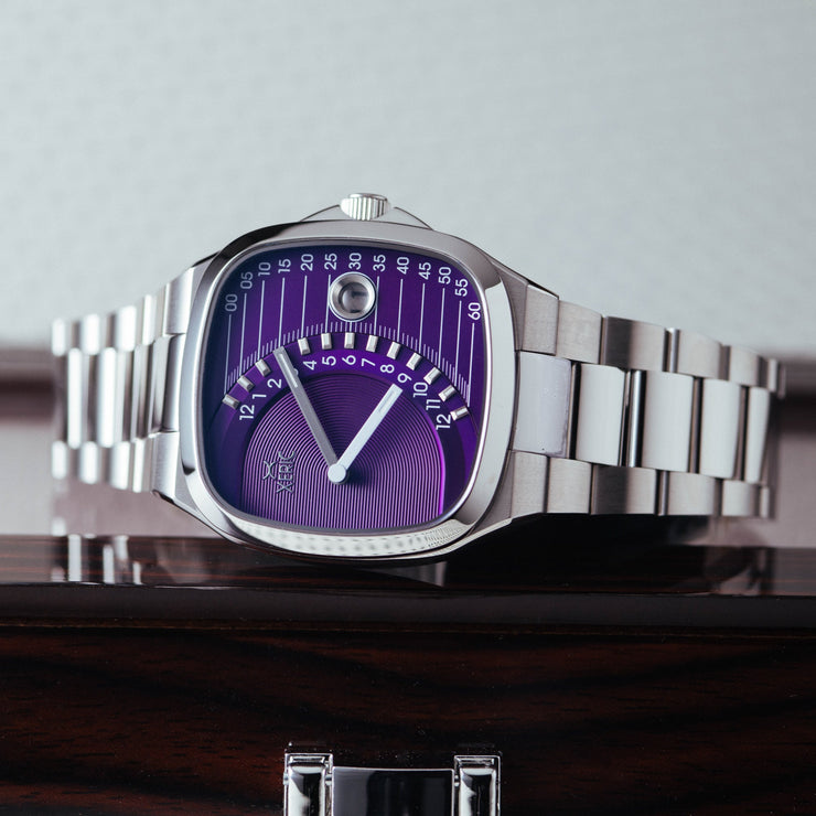 Timeline Retrograde Automatic Purple
