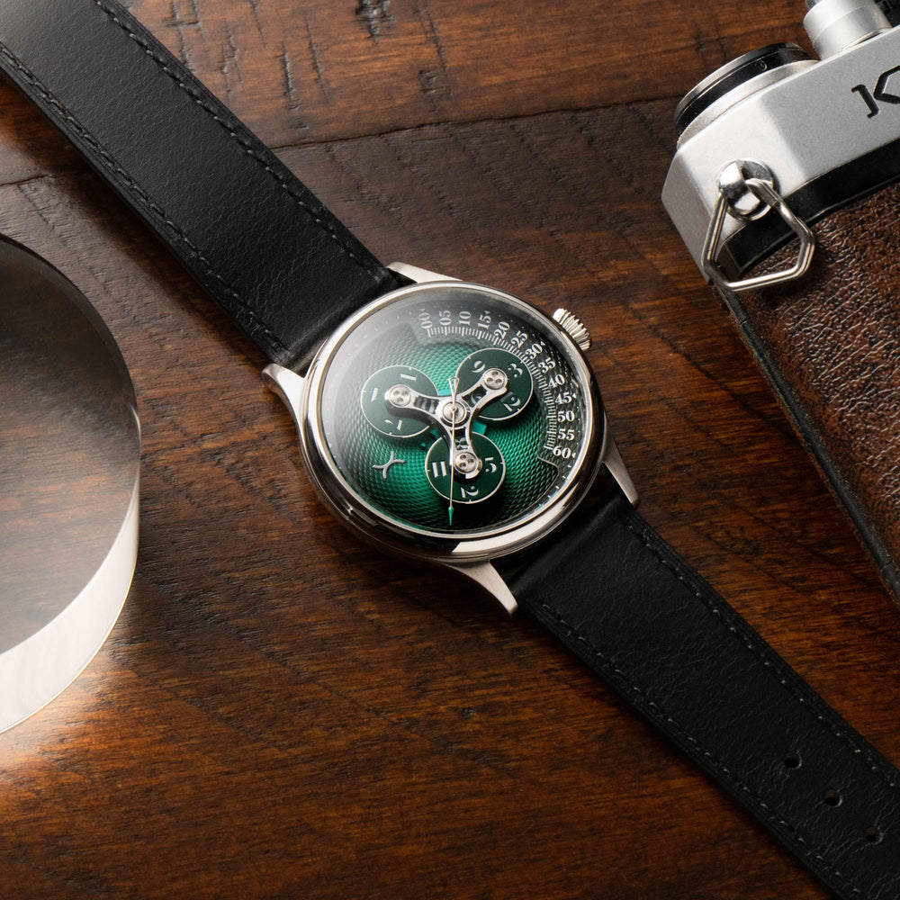 Triptych II Automatic Wandering Hour Emerald