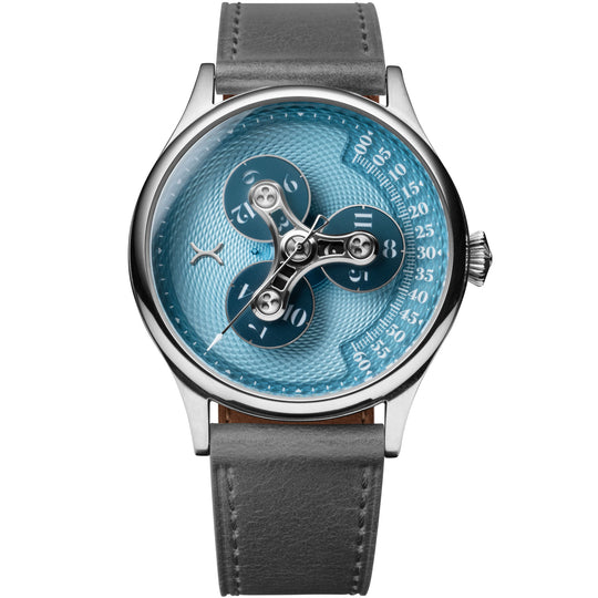Triptych II Automatic Wandering Hour Ice Blue