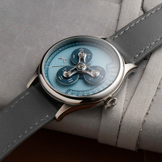 Triptych II Automatic Wandering Hour Ice Blue