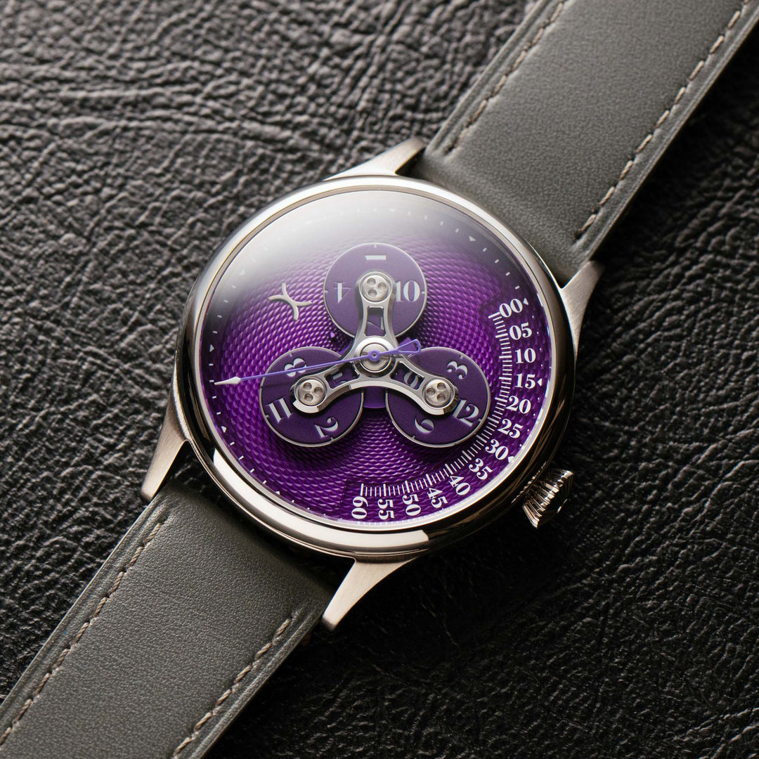 Triptych II Automatic Wandering Hour Purple