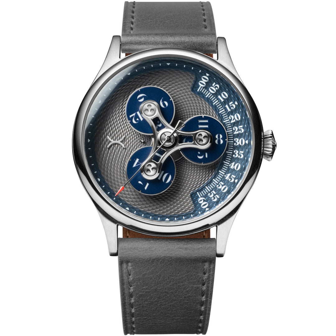 Triptych II Automatic Wandering Hour Slate Blue