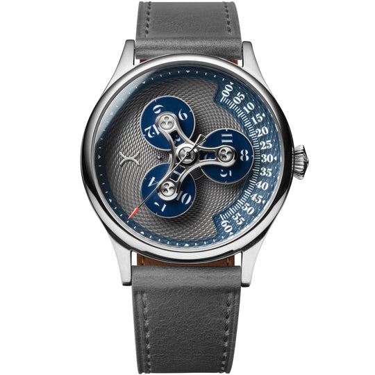 Triptych II Automatic Wandering Hour Slate Blue