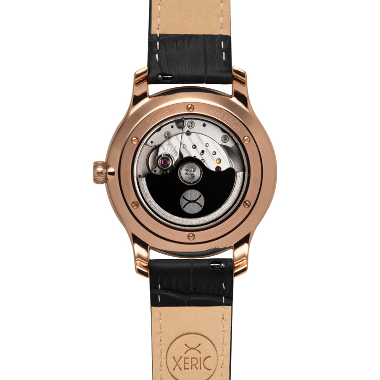 Triptych Automatic Wandering Hour Rose Gold Wine