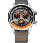 Vendetta II Automatic Wandering Hour Gray Orange