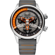 Vendetta II Automatic Wandering Hour Gray Orange