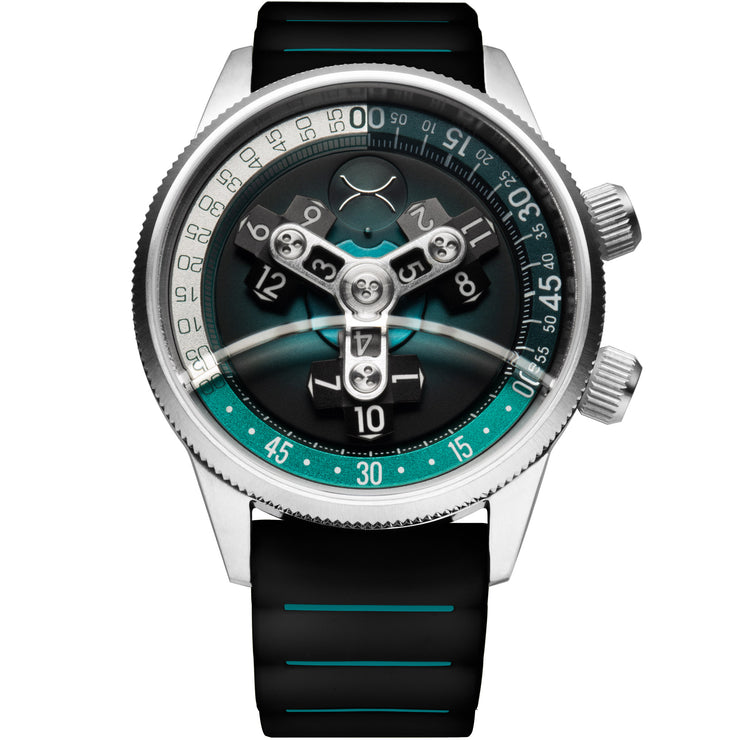 Vendetta II Automatic Wandering Hour Ocean Black