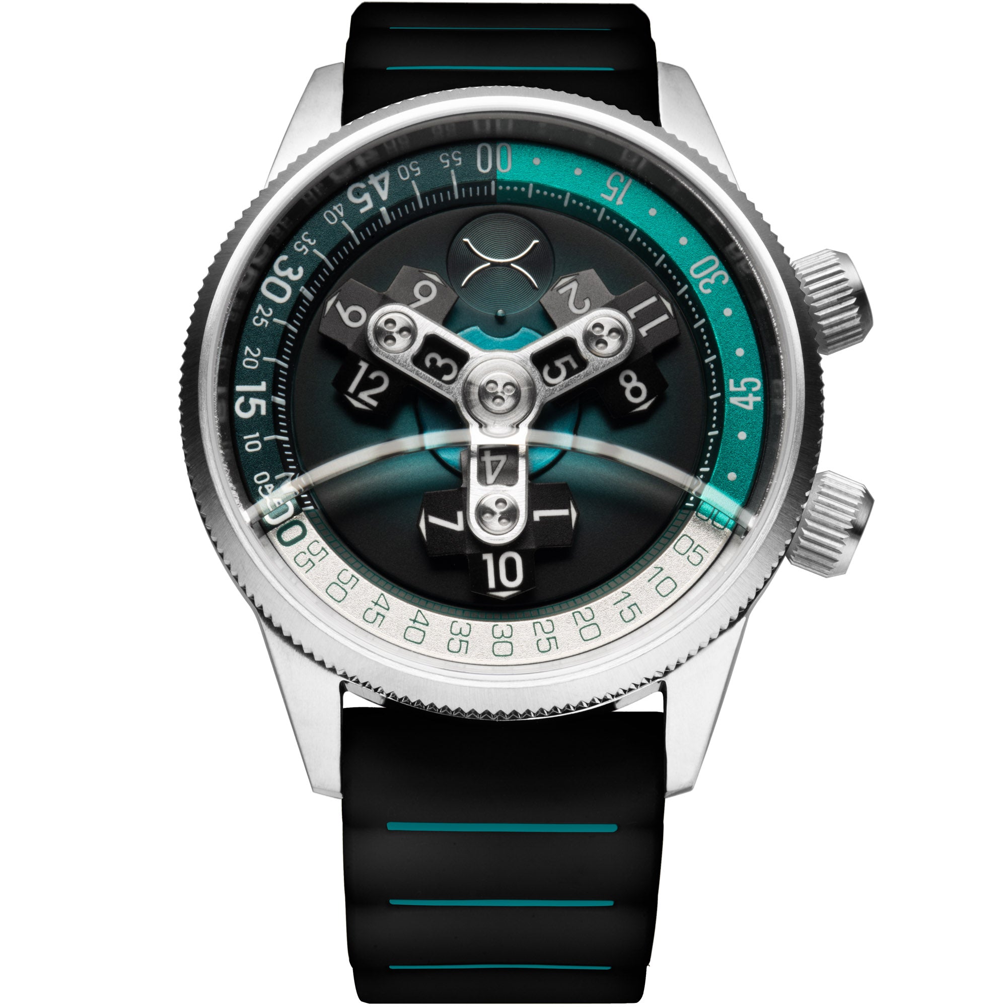 【ジャンク品】XERIC スケルトン 腕時計 Vendetta II Automatic Wandering Hour Ocean | Xeric.com – Xeric Watches