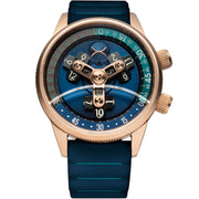 Vendetta II Automatic Wandering Hour Rose Gold Indigo