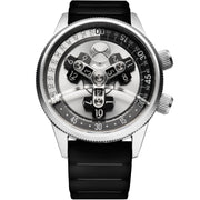 Vendetta II Automatic Wandering Hour Silver Black