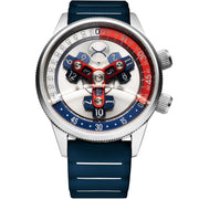 Vendetta II Automatic Wandering Hour Navy Red