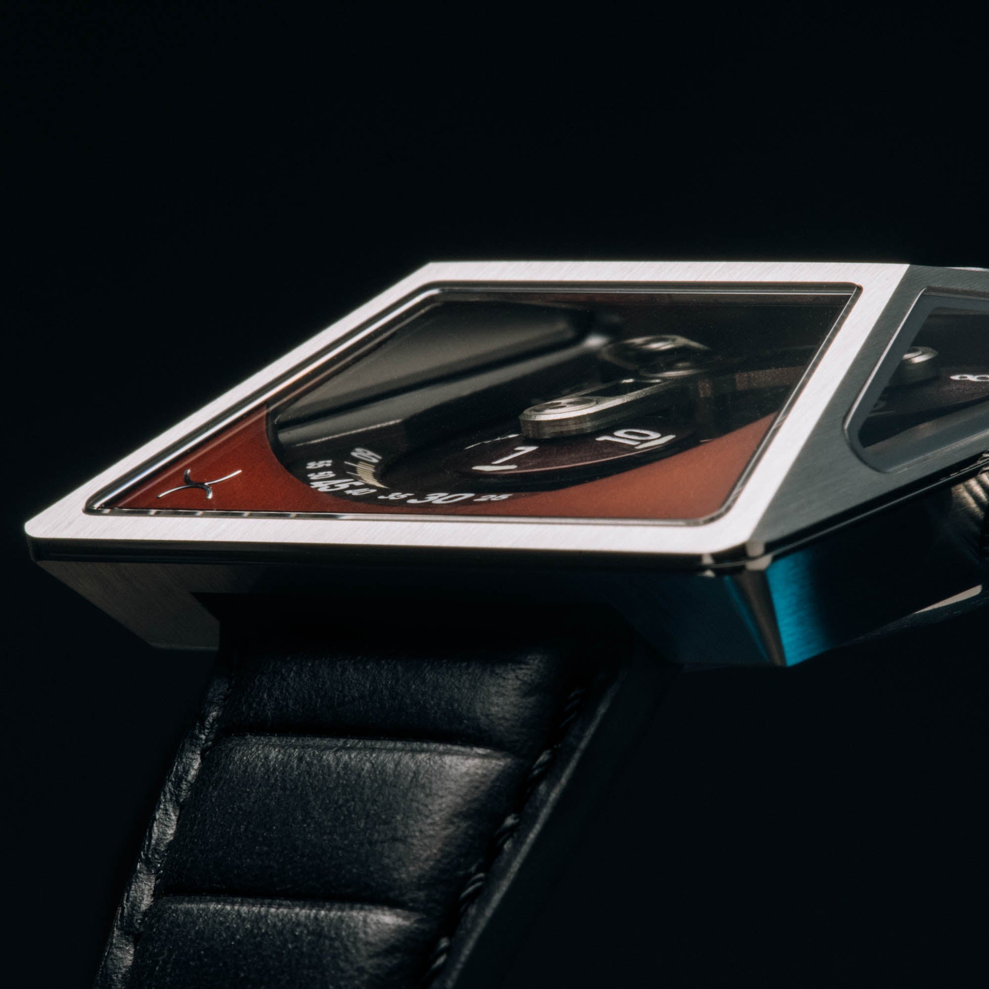 Vendetta X Automatic Black Oxblood | Xeric.com – Xeric Watches
