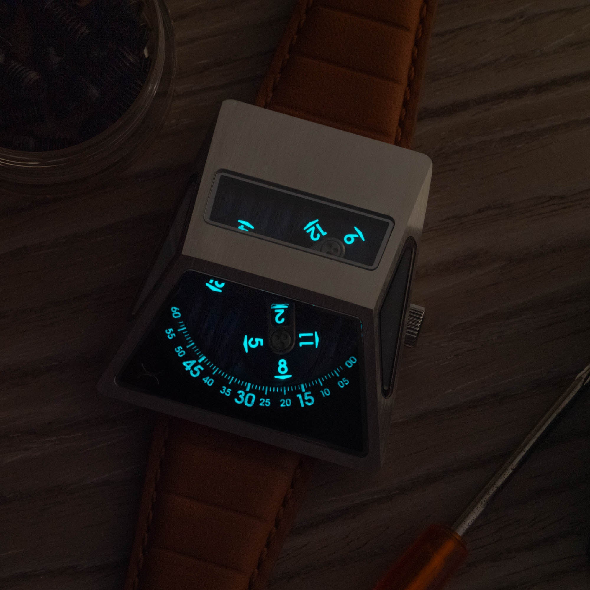 Vendetta X Automatic Tan Blue | Xeric.com – Xeric Watches