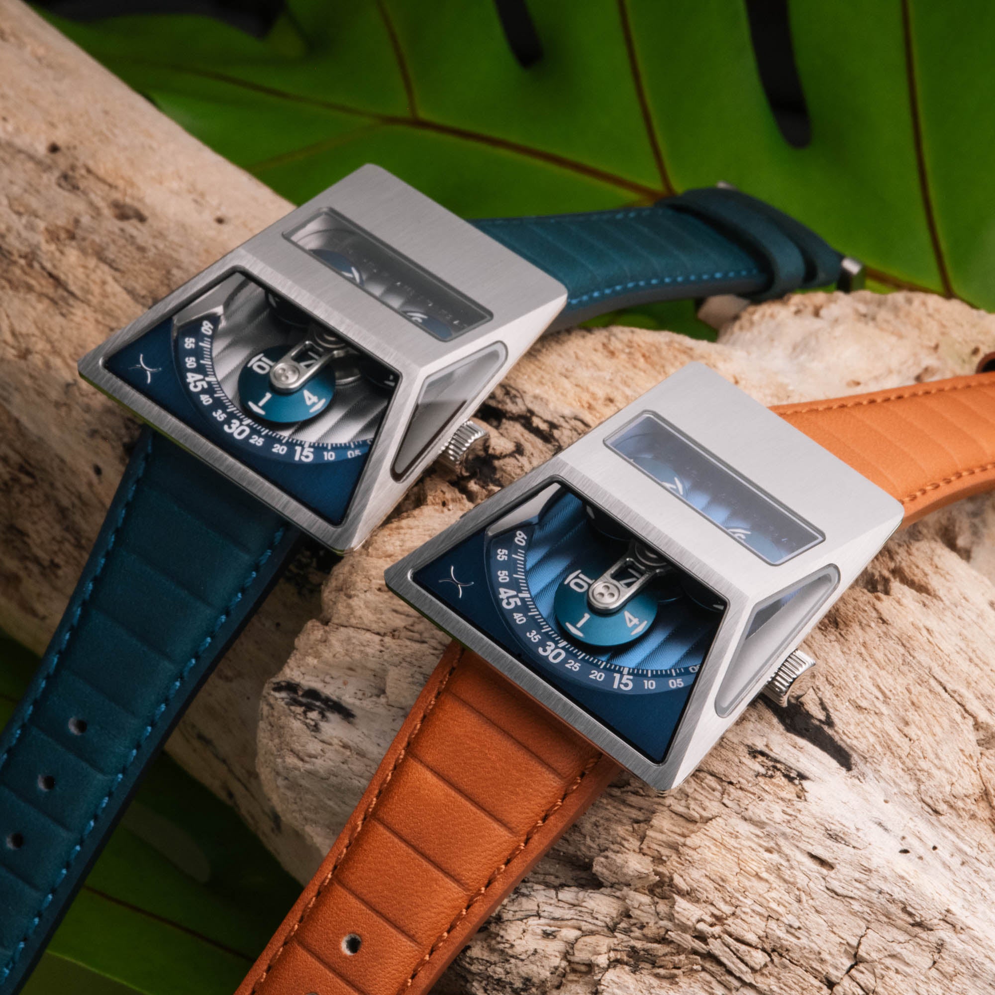 Vendetta X Automatic Tan Blue | Xeric.com – Xeric Watches