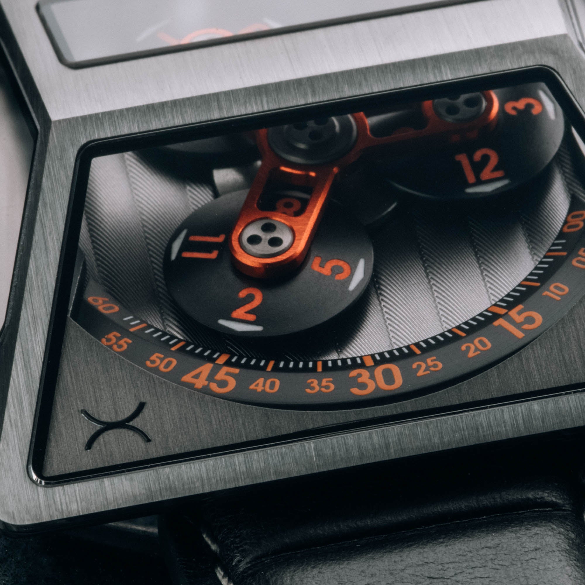 Vendetta X Automatic Gunmetal Orange | Xeric.com – Xeric Watches