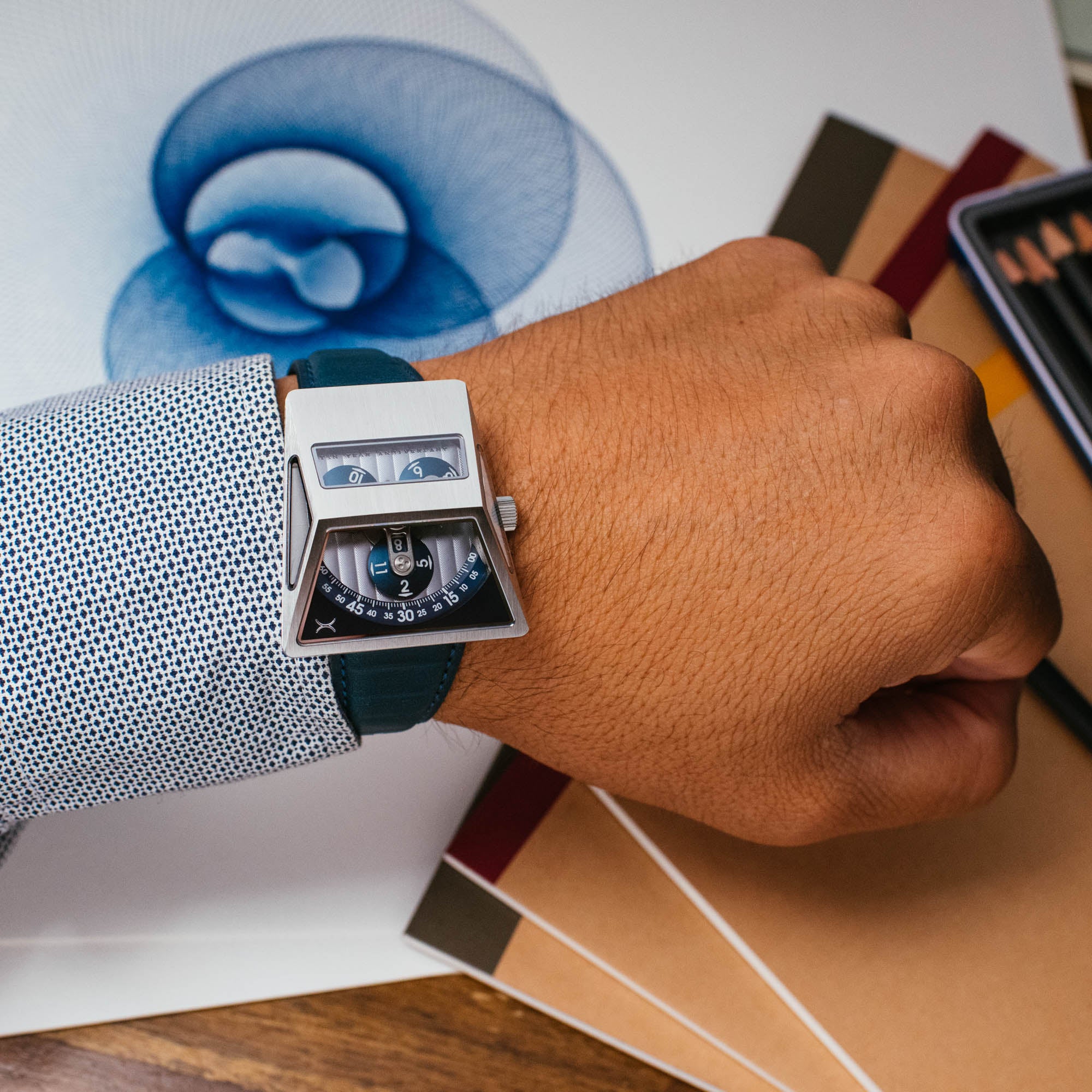 Vendetta X Automatic Blue Steel | Xeric.com – Xeric Watches