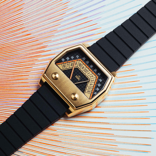 Volta Double Retrograde Gold Black