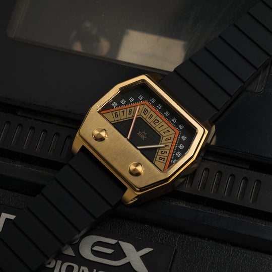 Volta Double Retrograde Gold Black