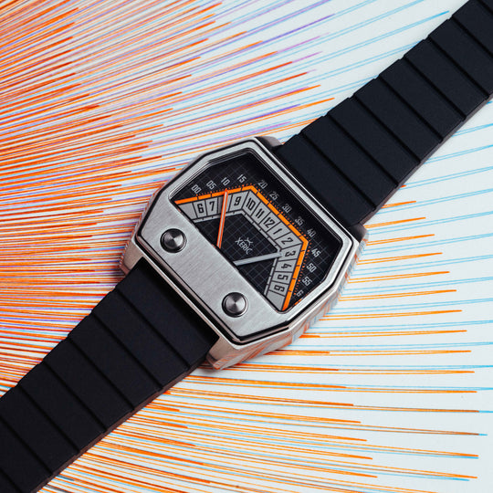 Volta Double Retrograde Gunmetal Orange