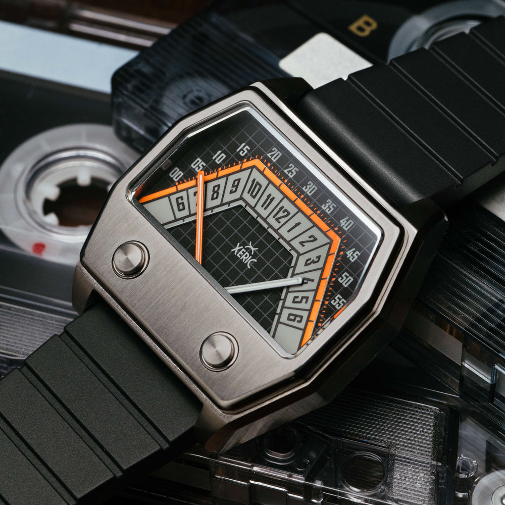 Volta Double Retrograde Gunmetal Orange