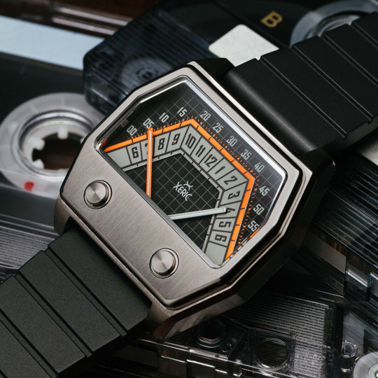 Volta Double Retrograde Gunmetal Orange