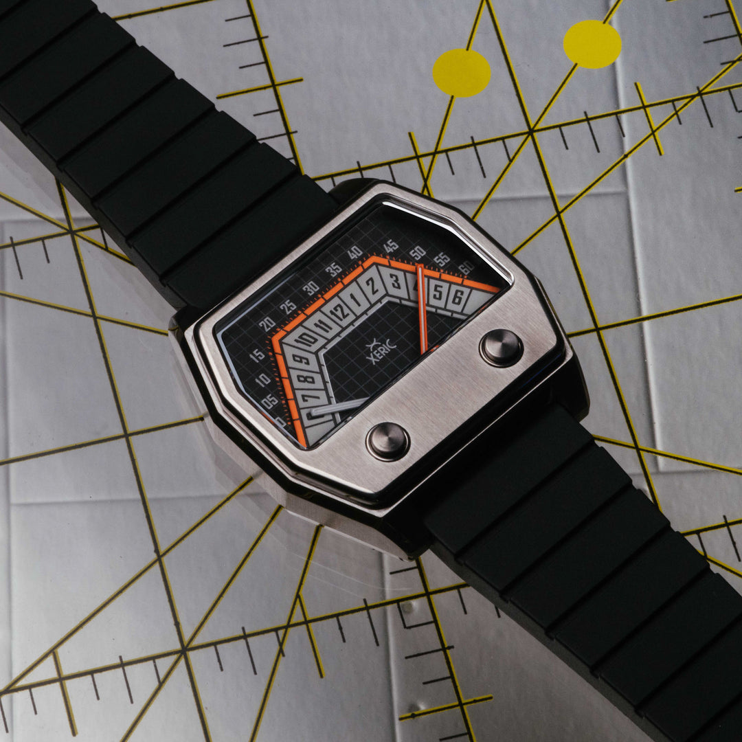 Volta Double Retrograde Gunmetal Orange