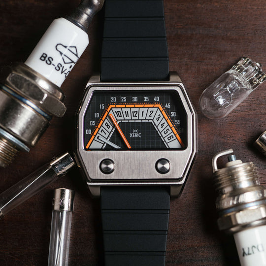 Volta Double Retrograde Gunmetal Orange