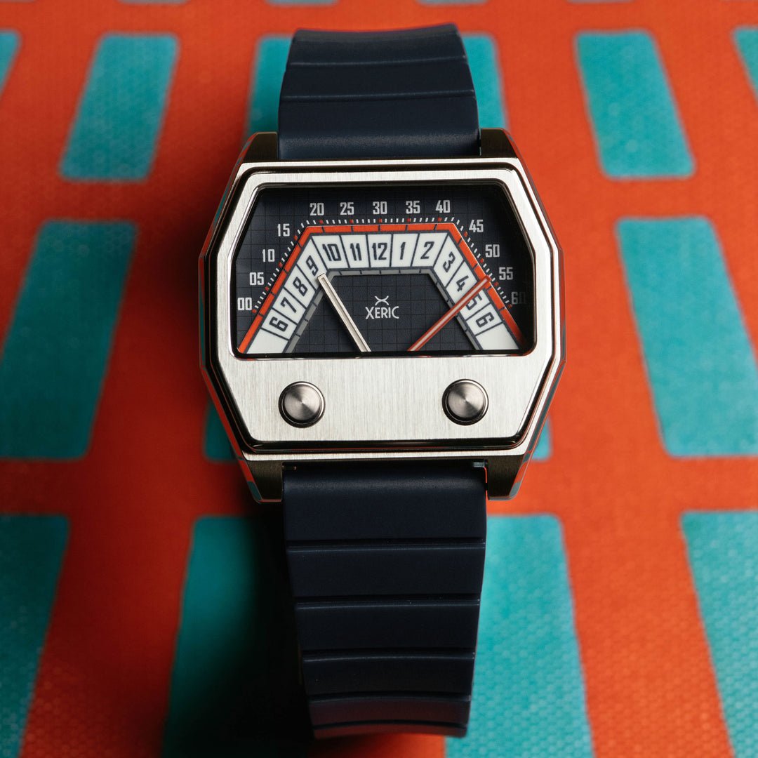 Volta Double Retrograde Silver Black Red
