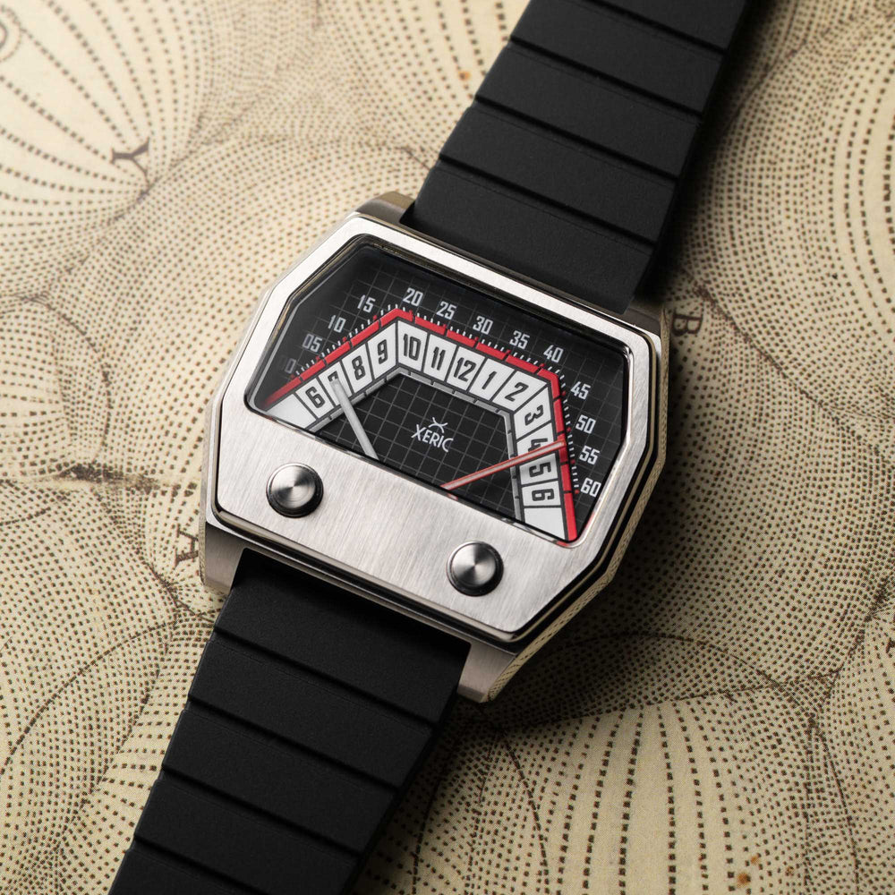 Volta Double Retrograde Silver Black Red