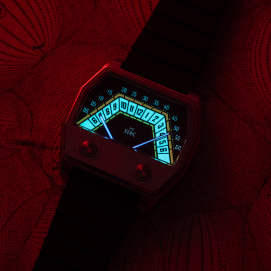 Volta Double Retrograde Silver Black Red