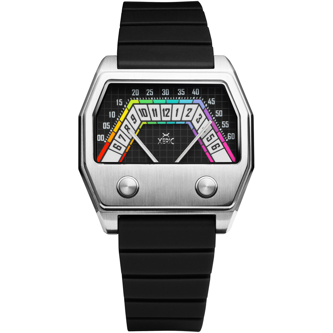 Volta Double Retrograde Silver Prism