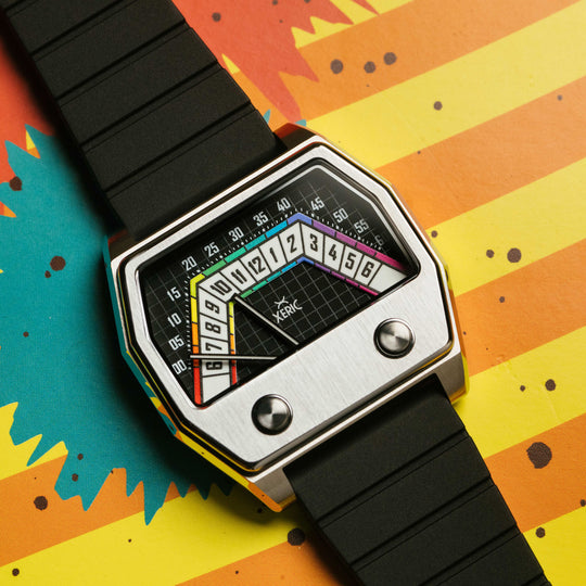 Volta Double Retrograde Silver Prism