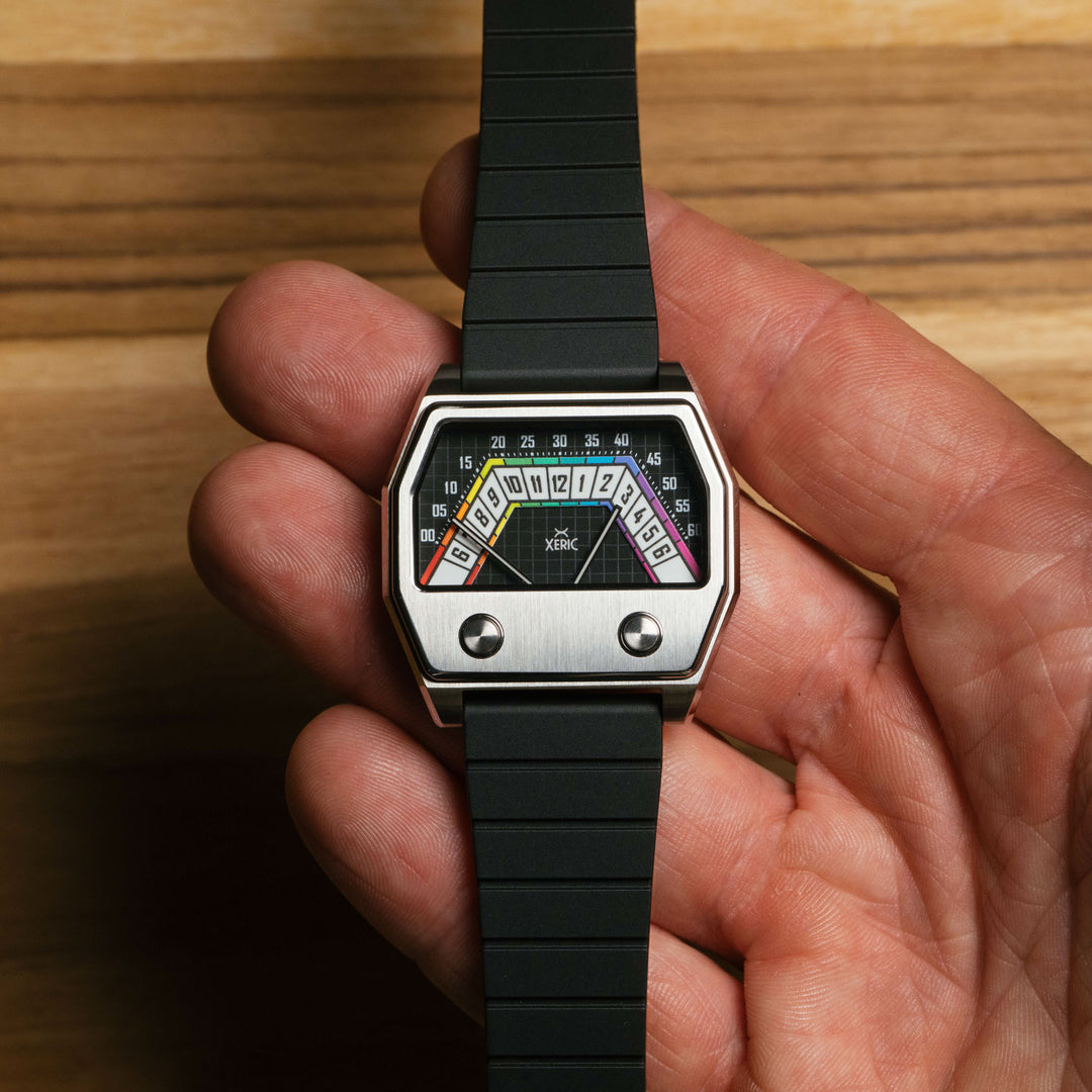 Volta Double Retrograde Silver Prism