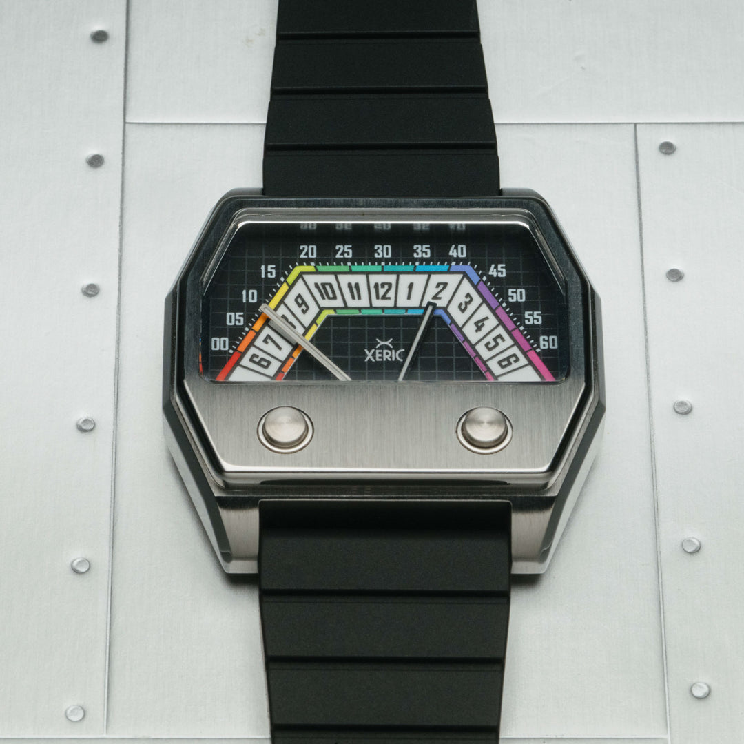 Volta Double Retrograde Silver Prism