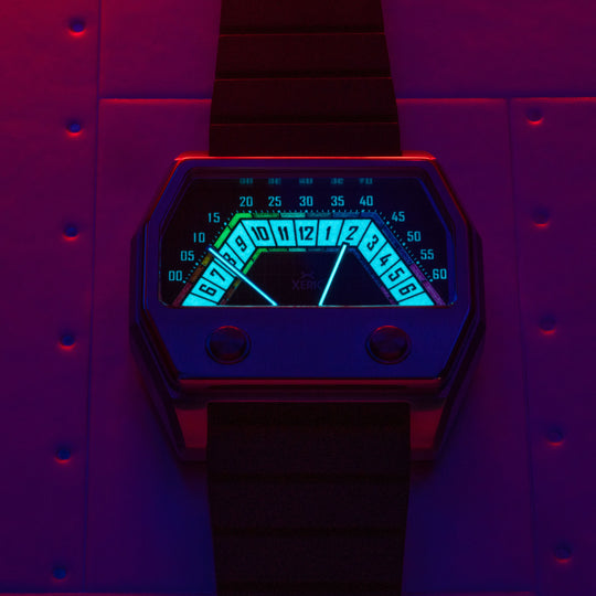 Volta Double Retrograde Silver Prism