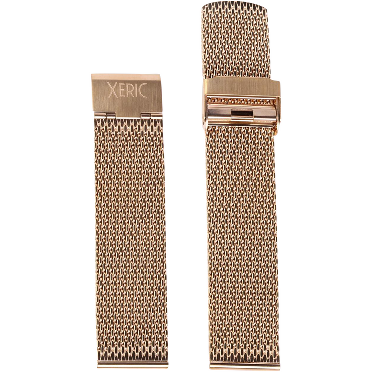 Xeric 22mm Rose Gold PVD Plated Mesh Strap