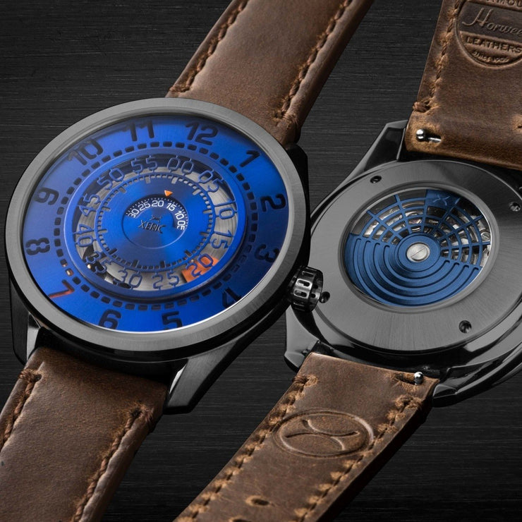 Xeric Cypher Automatic Tritium Blue Orange Limited Edition