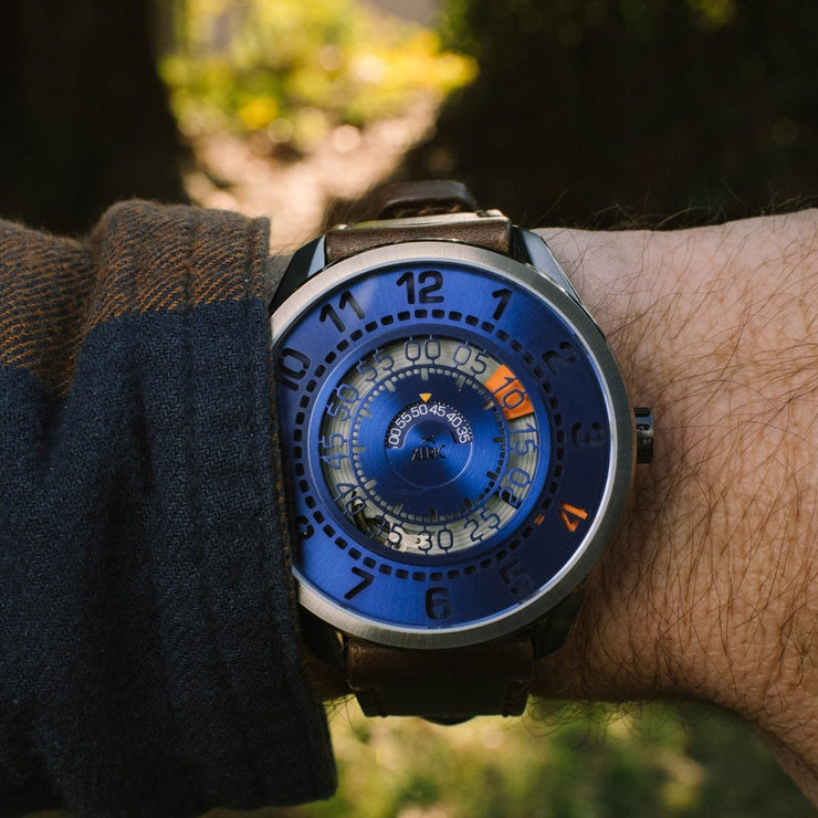 Xeric Cypher Automatic Tritium Blue Orange Limited Edition