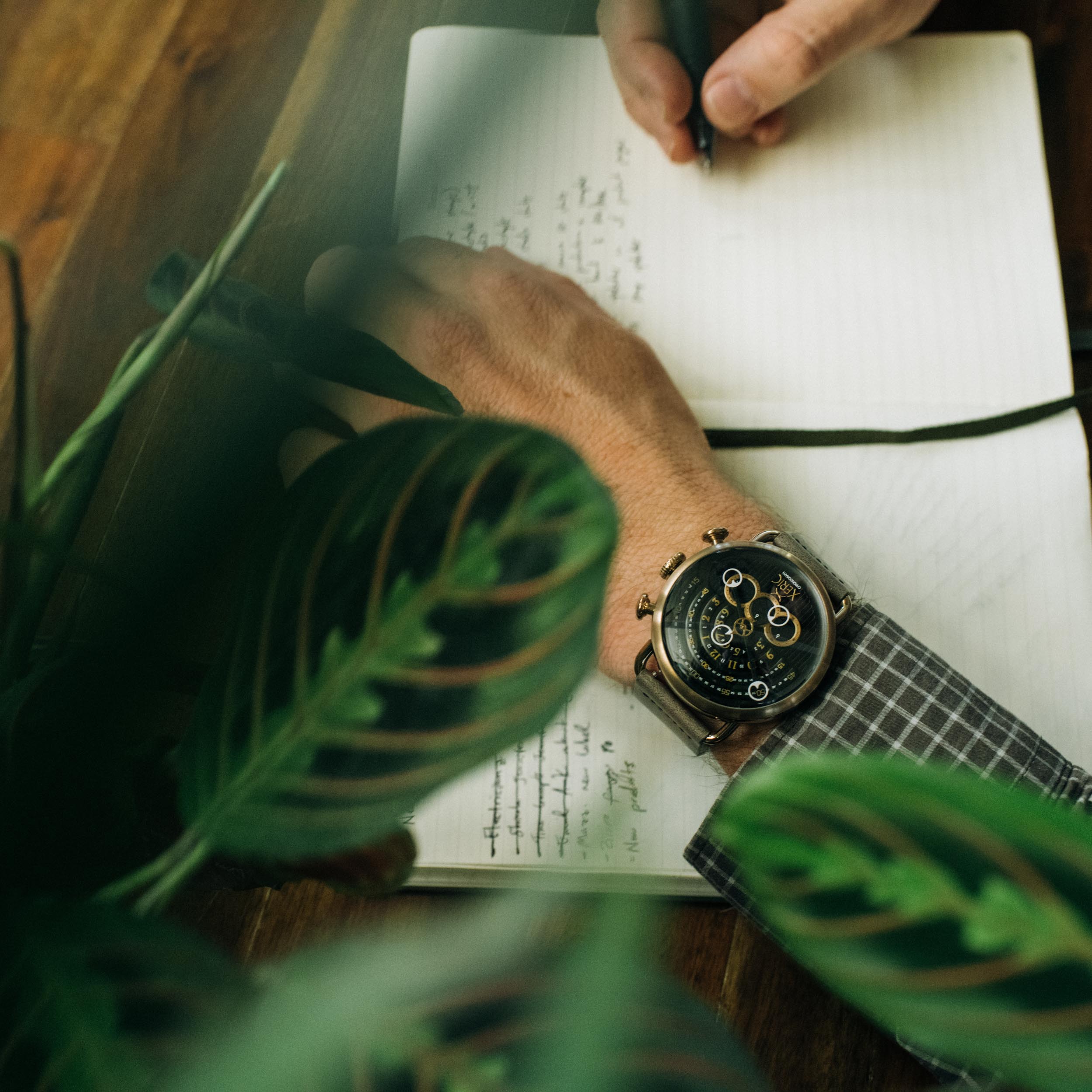Halograph Chrono Sapphire Antique Brass | Xeric.com – Xeric Watches