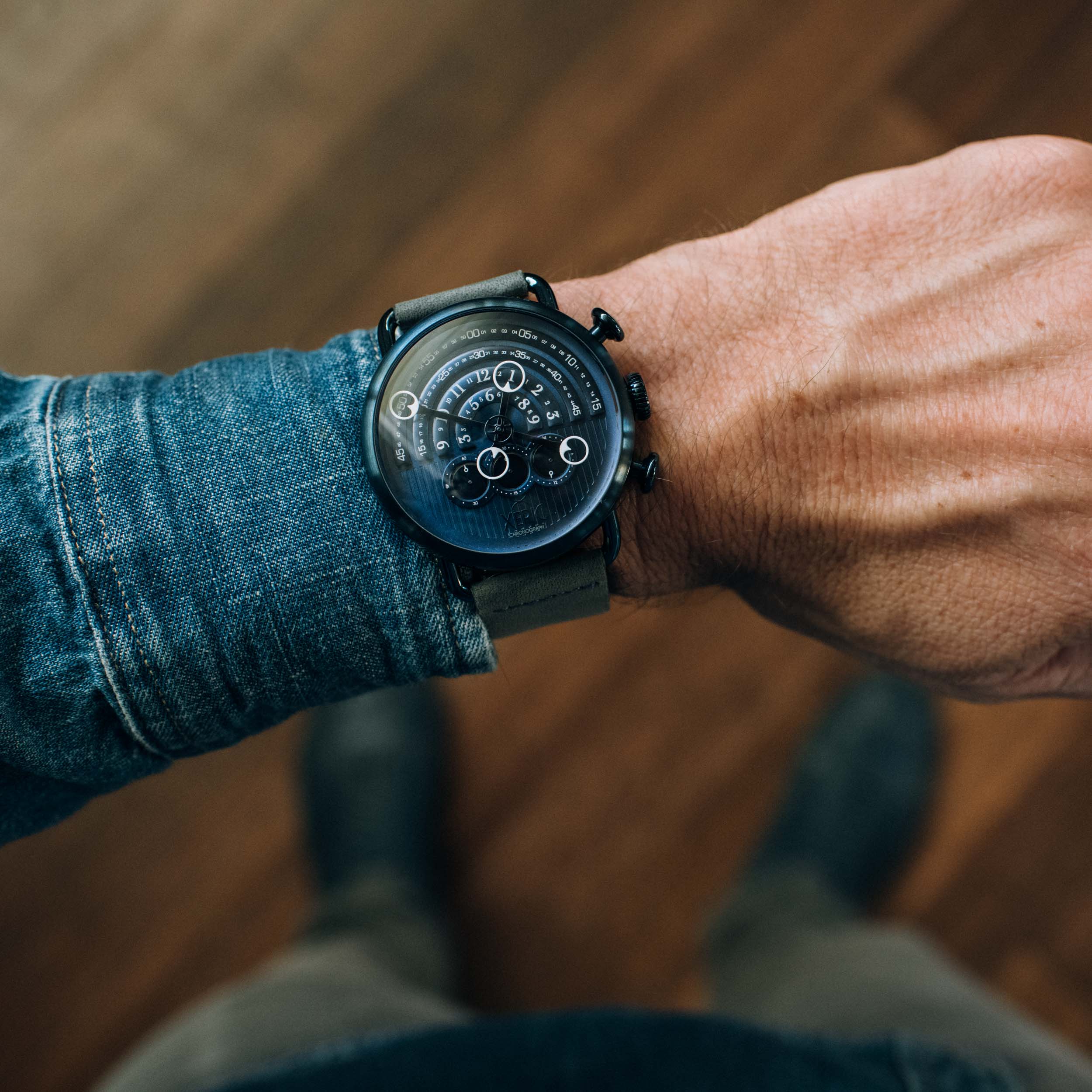 Halograph Chrono Sapphire Deep Blue | Xeric.com – Xeric Watches
