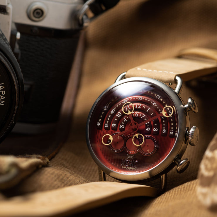 Halograph Chrono Sapphire Silver Oxblood