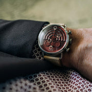 Halograph Chrono Sapphire Silver Oxblood