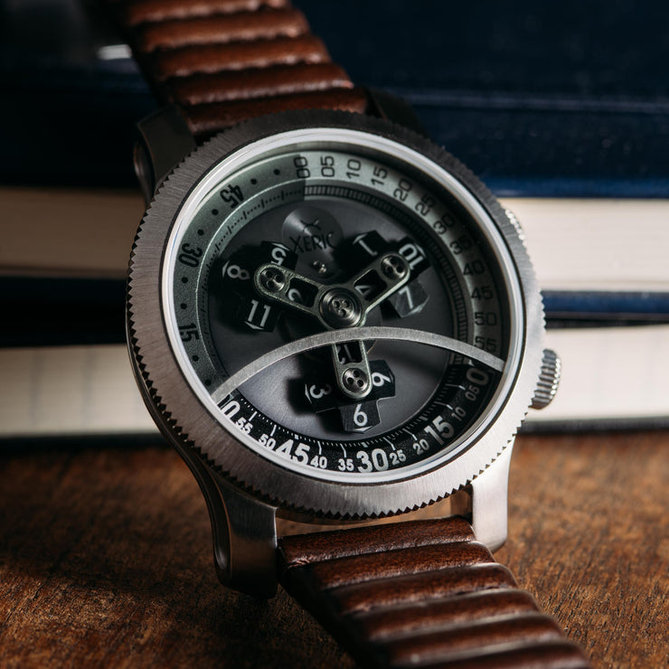Vendetta Automatic Wandering Hour Silver Brown