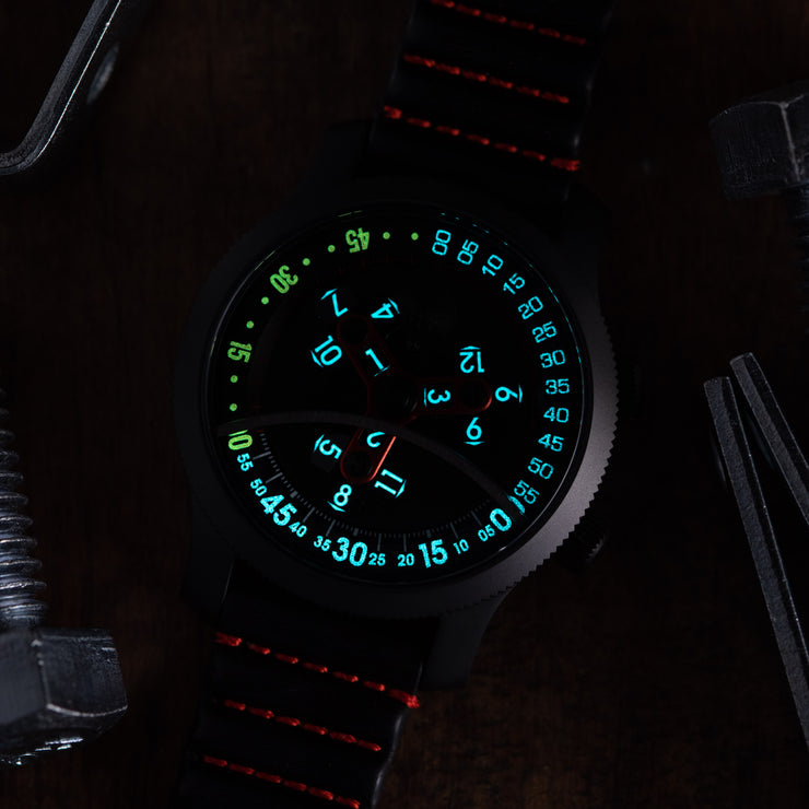 Vendetta Automatic Wandering Hour All Black Red