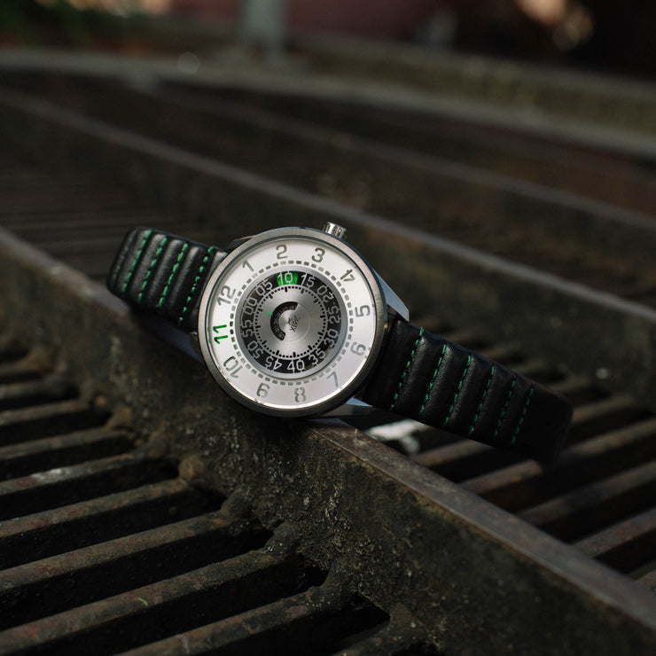 Cypher Automatic Tritium Silver Green Limited Edition