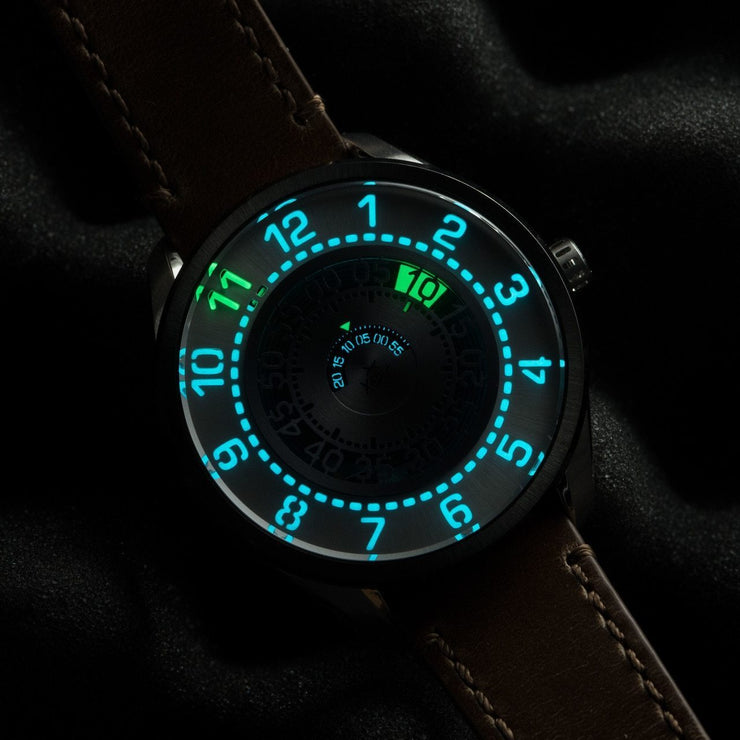 Xeric Cypher Automatic Tritium Silver Green Limited Edition