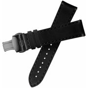Xeric 20mm Horween Black Chromexcel Strap with Gunmetal Deployant Clasp
